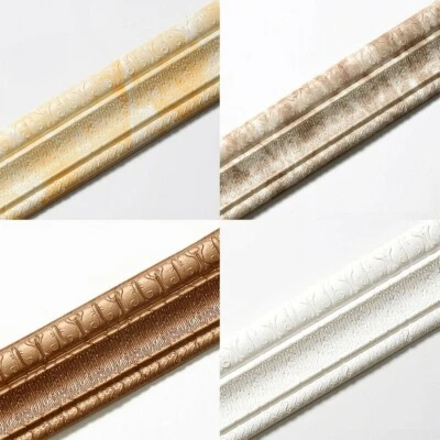 3D Floral Pattern Self-Adhesive Wall Skirting Border DIY Wallpapers Retro Home - Image 1 of 4