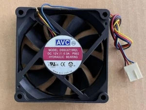1pcs New AVC 7cm DSSC0715R2L 12V 0.3A 4Wire PWM Fan - Picture 1 of 3