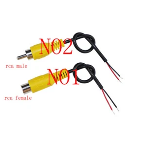 RCA Male Plug Female Socket Audio Cable Extension Connector Adapter Cord DIY - Picture 1 of 4