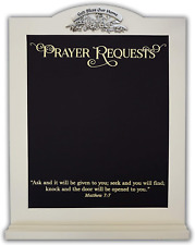 Prayer Request Chalkboard, Hanging Wall Chalk Board for Prayer Requests, 10 Inch