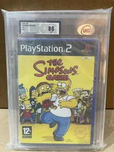 PS2 Playstation 2 The Simpsons Game UKG/VGA/WATA Graded 80 NM 2007 Sealed - Picture 1 of 3