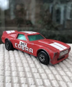 Matchbox Superkings K 60 Ford Mustang II 1976 Lesney Red Cobra NO Transporter 4” - Picture 1 of 9