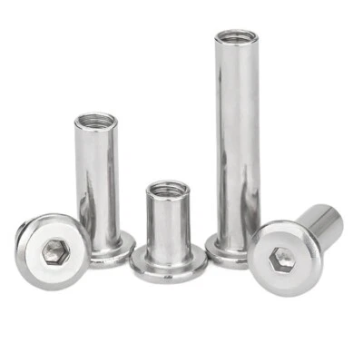 Hülsenmuttern M2 M3 M4 M5 M6 M8 M10 mit Flachkopf Innensechskant Edelstahl - Bild 1 von 4