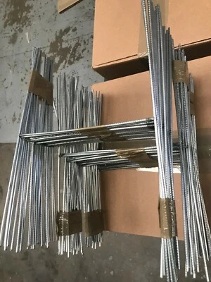 WIRE PRODUCT 100 Pack H-Frame Stake 12" Tall x9" Wide x 9Ga. Use With Corrugated Sign Board