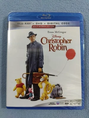NEW SEALED DISNEY CHRISTOPHER ROBIN BLU-RAY + DVD EWAN MCGREGOR, HAYLEY ATWELL - Image 1 of 2