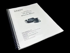 Manual de instrucciones del transceptor Yaesu FT-817ND guía de funcionamiento bobina encuadernada - Imagen 1 de 3