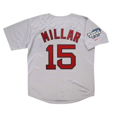 Camiseta Kevin Millar 2004 Boston Red Sox Gris Carretera Serie Mundial Hombre (S-3XL) Foto 1 de 4