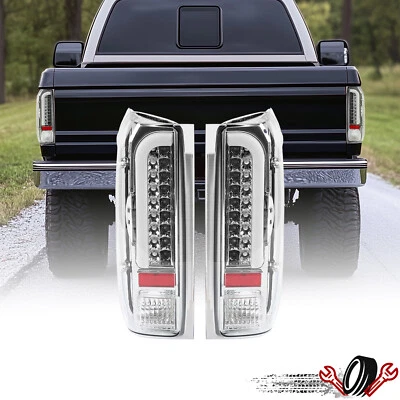 For Ford F150 F250 F350 Bronco 1990-1997 LH & RH Tail Lights Brake Lamps LED - Image 1 of 4
