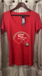 NFL San Francisco 49ers Women's T-Shirt V Neck Size Medium - Picture 1 of 4