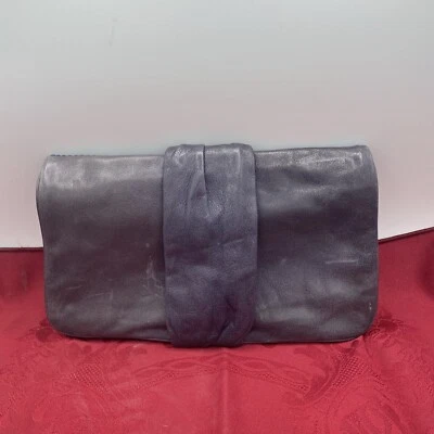 Gianni Bini Clutch Purse Purple 11X7” Pre Owned - Image 1 of 4