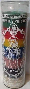 Vela Holy Death 7 Poderes, Veladora Muerte 7-Potencias, 7-Colores, 7-Colores - Imagen 1 de 2
