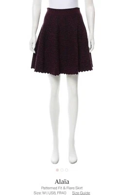 Alaia Patterned Fit & Flare Skirt - Image 1 of 4