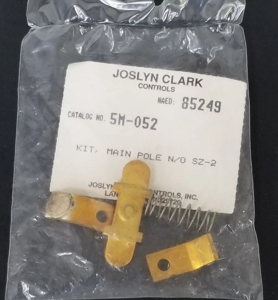 NEW JOSLYN CLARK CONTROLS 5M-052 CONTACT KIT, MAIN POLE N/O SZ-2, 85249, 5M052 - Image 1 of 1