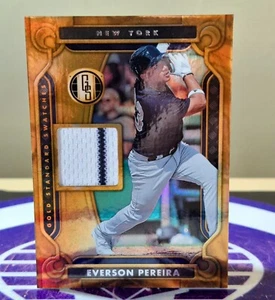 2023 PANINI CHRONICLES BASEBALL GOLD STANDARD SWATCHES EVERSON PEREIRA - Picture 1 of 1