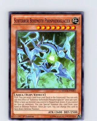Yu-Gi-Oh Subterror Behemoth Phospheroglacier MACR-EN083 1st Edition Common NM - Image 1 of 2