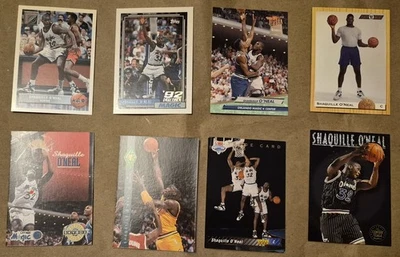 Lote de 8 tarjetas de novato Shaquille O'Neal SHAQ McDonalds P43, Ultra, Skybox, UD Foto 1 de 4