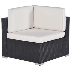 Patio Furniture 7-Piece PE Rattan Wicker Sectional Sofa Sets Espresso/beige 7-Pi - Picture 1 of 5