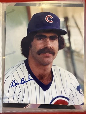 Фотография Билла Бакнера из Chicago Cubs подписанная цветная 8 X 10 - Изображение 1 из 3