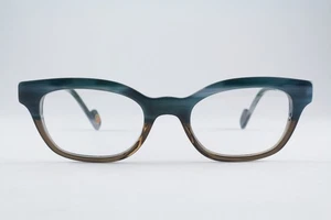 Rare Authentic Anne et Valentin RITA 0926 45mm Aqua Blue Brown Glasses France - Picture 1 of 6