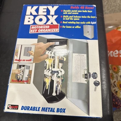 KEY BOX MOTORIZED KEY ORGANIZER DURABLE METAL SECURITY BOX - HOLDS 48 KEYS  - Image 1 of 4