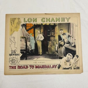 1926 La strada per Mandalay cartolina originale 11x14” film lobby Lon Chaney - Foto 1 di 6