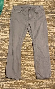 Old Navy Mens Chino Straight Pants Mid Rise Flat Front Size 36X32 Gray - Picture 1 of 3