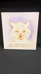 Impresión artística enmarcada I Am Happy Because Everyone Loves Me, C.1928 de Louis Wain - Imagen 1 de 9