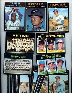 1971 Topps Baseball Card Lot All HIGH NUMBERS 56 Different EX/NRMT - Picture 1 of 1
