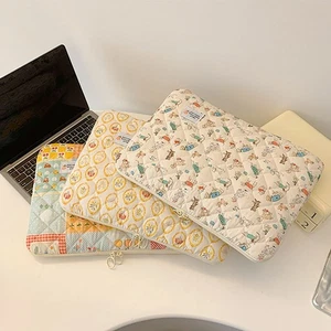 Water-Resistant Laptop Sleeve Flower Pattern Tablet Carrying Bag for Women - Bild 1 von 15