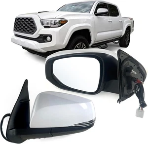 Espejo retrovisor izquierdo del conductor compatible con Toyota Tacoma 2016-2022 con vidrio eléctrico, térmico, T - Imagen 1 de 5