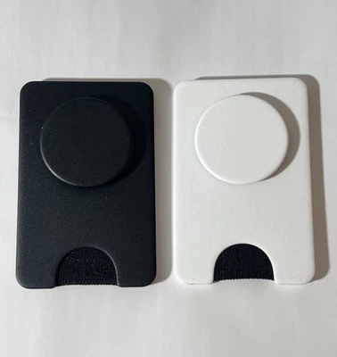Lot Of 2 PopSockets Popwallet Plus MagSafe Solid Black Holder Pop Socket Wallet - Image 1 of 3