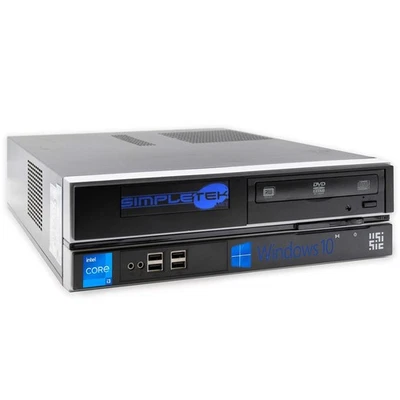 Desktop PC SFF I3 16GB 240GB 1TB HDD 2GB GPU GT710 WIN10 Serial RS232 Parallel - Image 1 of 4