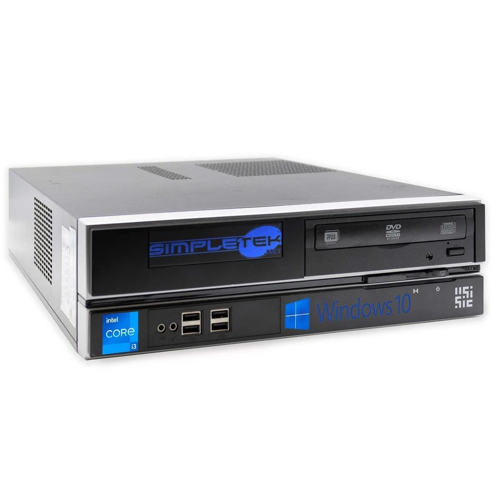 Desktop Computer SFF i3 16GB 240GB 1TB HDD 2GB Gpu GT710 WIN10 Serial RS232 - Image 1 of 4