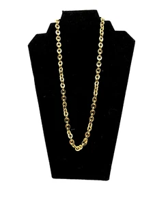 Vintage Givenchy Einzelstrang vergoldet Mode Kette Halskette - Bild 1 von 7