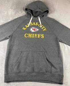 Ropa del equipo de la NFL Kansas City Chiefs para hombre suéter gris sudadera con capucha talla grande - Imagen 1 de 8
