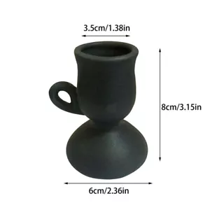 Ceramic Candle Holder Nordic Support Candlestick Holders Cup-Shaped Home Decor - Picture 1 of 10