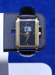 Valdawn Watch Unisex CTP Musical Stainless Gold Tone Leather Black Quartz - Picture 1 of 12