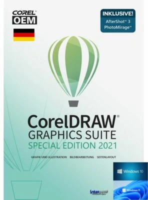 CorelDRAW Graphics Suite SE 2021 Vollversion + Cliparts, Schriften Download NEU - Bild 1 von 4