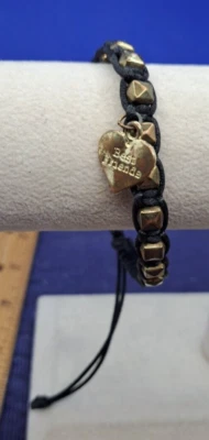 Pulsera Chakra Marrón Cordón Trenzado Mejores Amigos Dije Simple A225 Foto 1 de 4