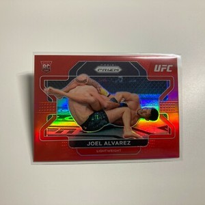 Joel Alvarez 2022 Panini Prizm UFC Red Refractor Card 79/299 #93