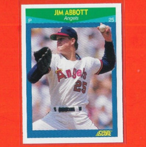 1990 Score Rising Stars Jim Abbott California Angels #5 RC