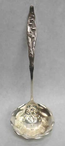 WHITING LILY OF THE VALLEY STERLING SILVER 6" SAUCE LADLE - Picture 1 of 5