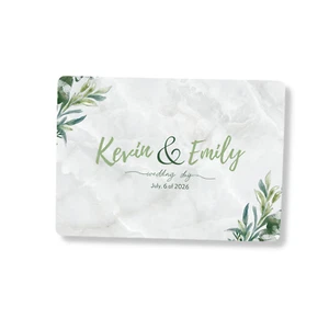 Mantel personalizado - Añade tu nombre - Decoración de mesa de boda o recuerdo - Imagen 1 de 9