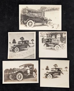 Lotto di 5 foto antiche anni '20 ~ auto Briscoe ~ Texas - Foto 1 di 7