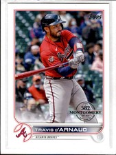 2022 Topps 582 Montgomery Club Foil Stamped Travis d'Arnaud  #4 Braves