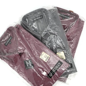 Vintage Hathaway Men's Dress Shirt 18.5 Long Sleeve NEW (Choose Size and colour) - Picture 1 of 10