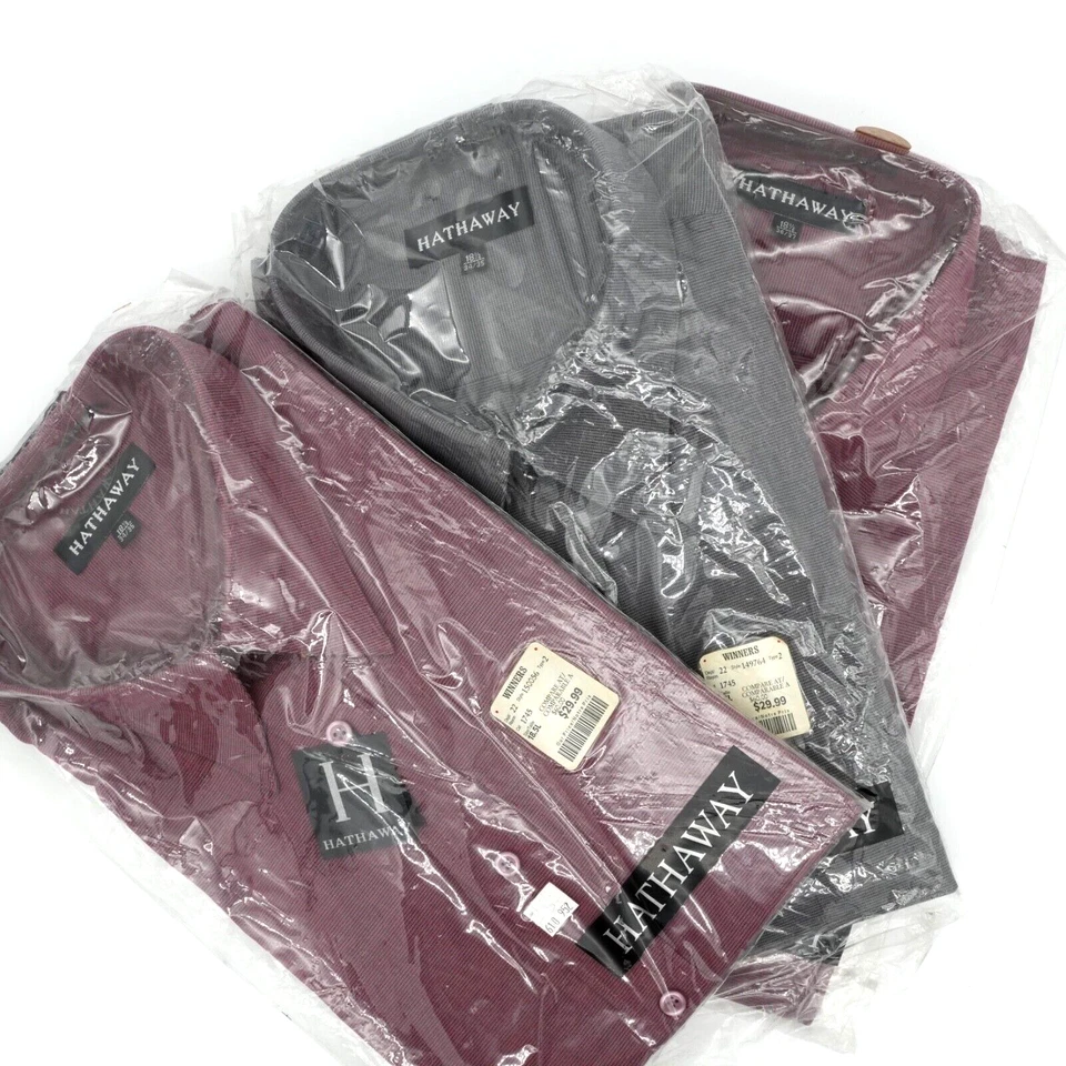Vintage Hathaway Men's Dress Shirt 18.5 Long Sleeve NEW (Choose Size and colour) - Image 1 of 1