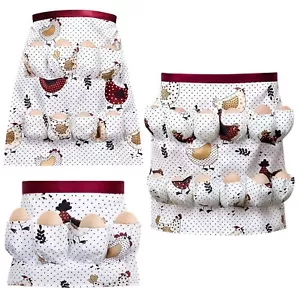 Set of 3 Chicken Egg Apron with Pockets for Home and Farmhouse Kitchen - Picture 1 of 7