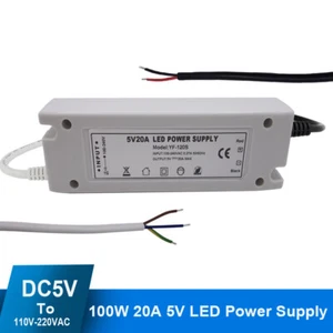 20A 5V 110V 220V 100W Power supply led driver Transformer to 5V LED light stirp - Picture 1 of 6