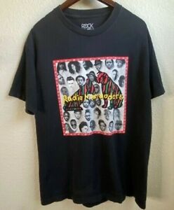 Rare Mens Radio Marauders RCA x Rocksmith Black Cotton Rock Smith T-Shirt L 